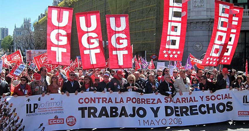CCOO y UGT convocan una gran manifestación el 3 de noviembre para subir ...